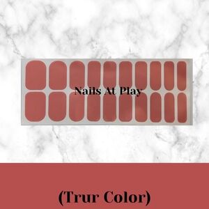 Easy Gellies Nail Wraps - RedWood (solid color)